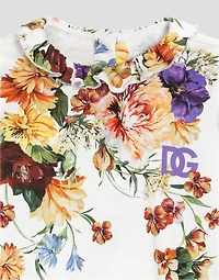 Flower-print 3-piece interlock gift set