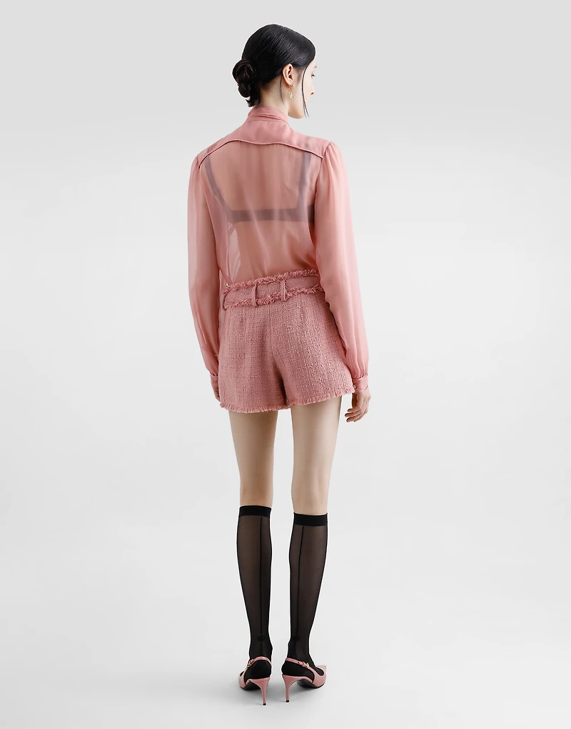 Raschel tweed shorts