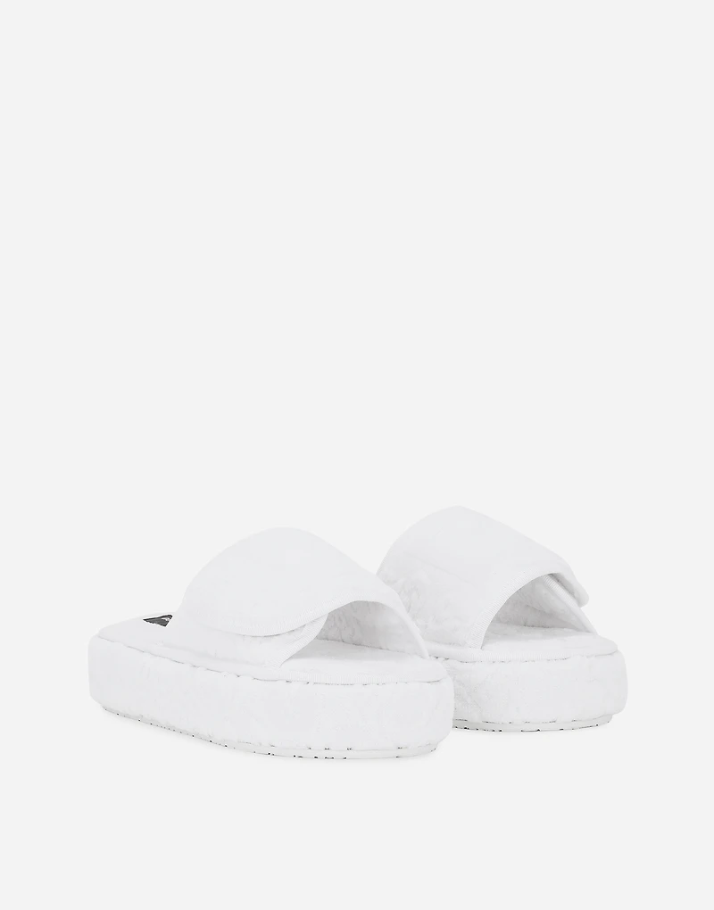Terry Cotton Plateau Slippers