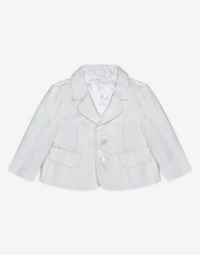 Single-breasted silk shantung jacket