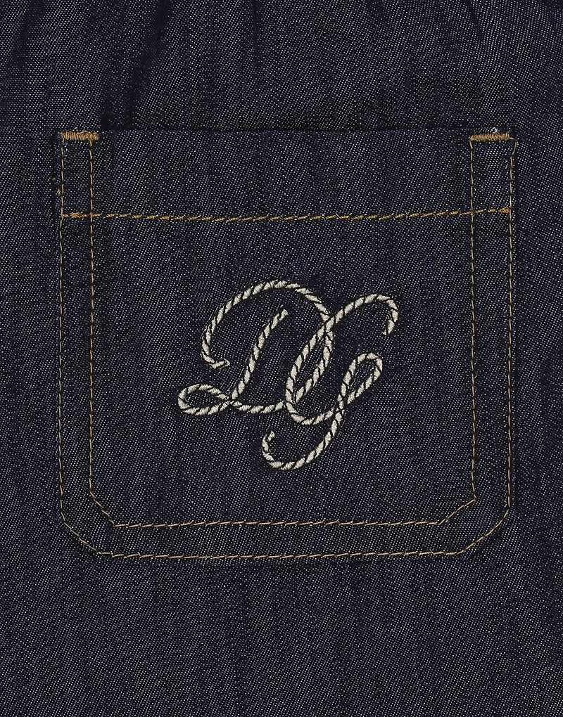 Denim shorts with DG logo