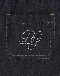 Denim shorts with DG logo