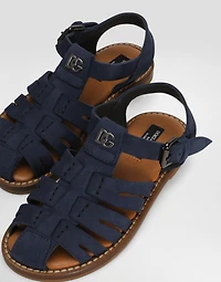 Nubuck sandals with DG logo