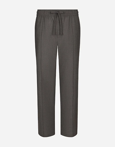 Wool jogging pants