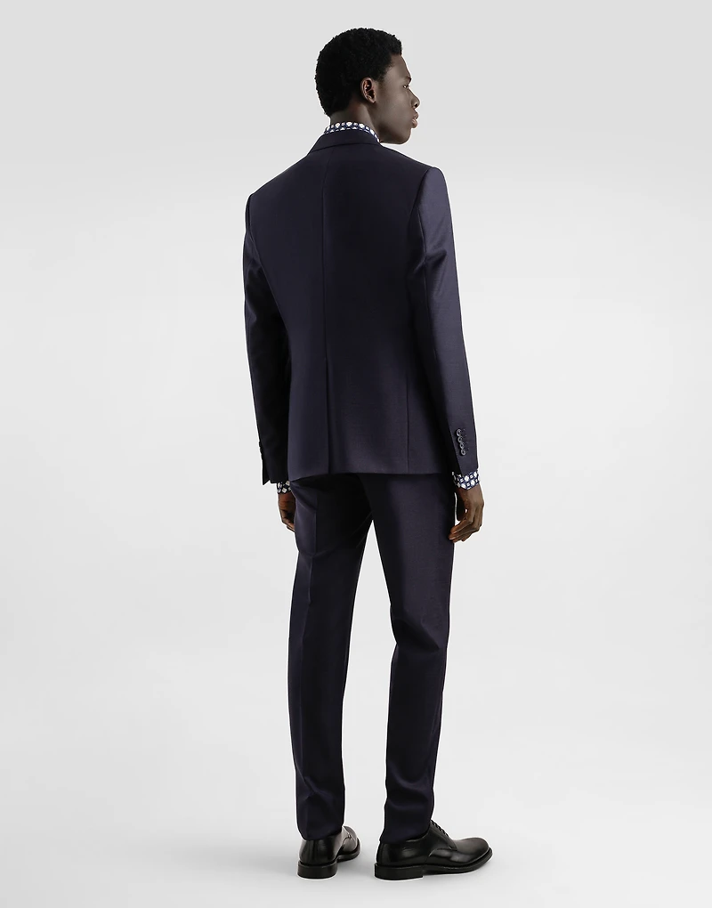 Printed silk twill martini shirt