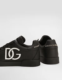 Calfskin Portofino sneakers with DG logo