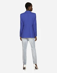Two-way stretch wool jacket