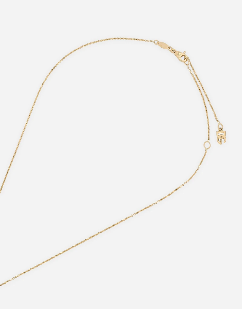 Rainbow Monochrome Pendant
 18-carat yellow gold and citrine quartz