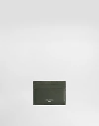 Plongé woven calfskin card holder