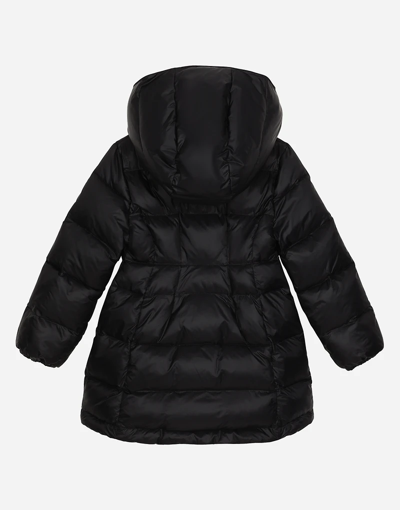 Nylon down jacket with DG logo