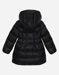 Nylon down jacket with DG logo