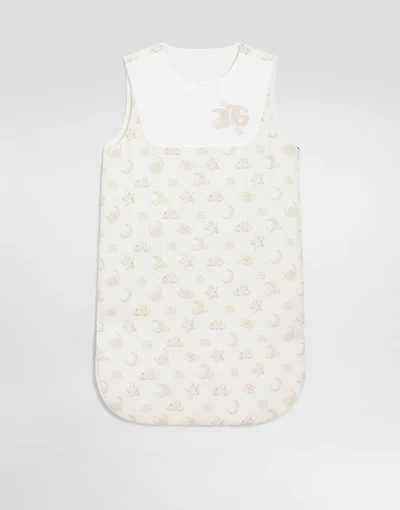 Canvas baby nest with moon and stars print
