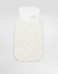 Canvas baby nest with moon and stars print