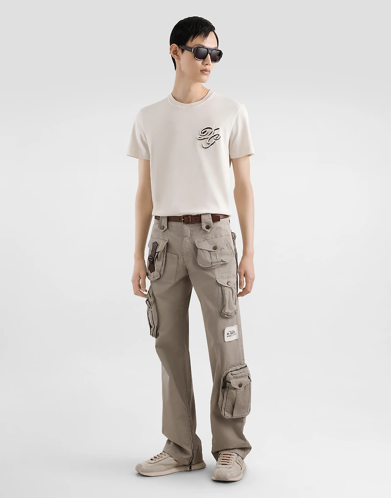 Cotton t-shirt with embroidery
