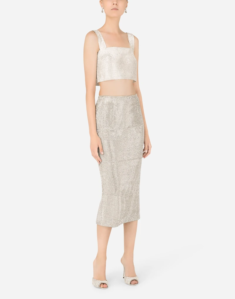 Crystal mesh top