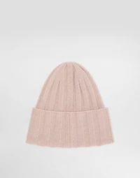 Wide ribbed knitted hat