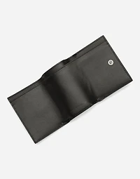 Coated jacquard French flap wallet