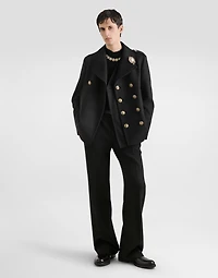 High-neck wool pullover