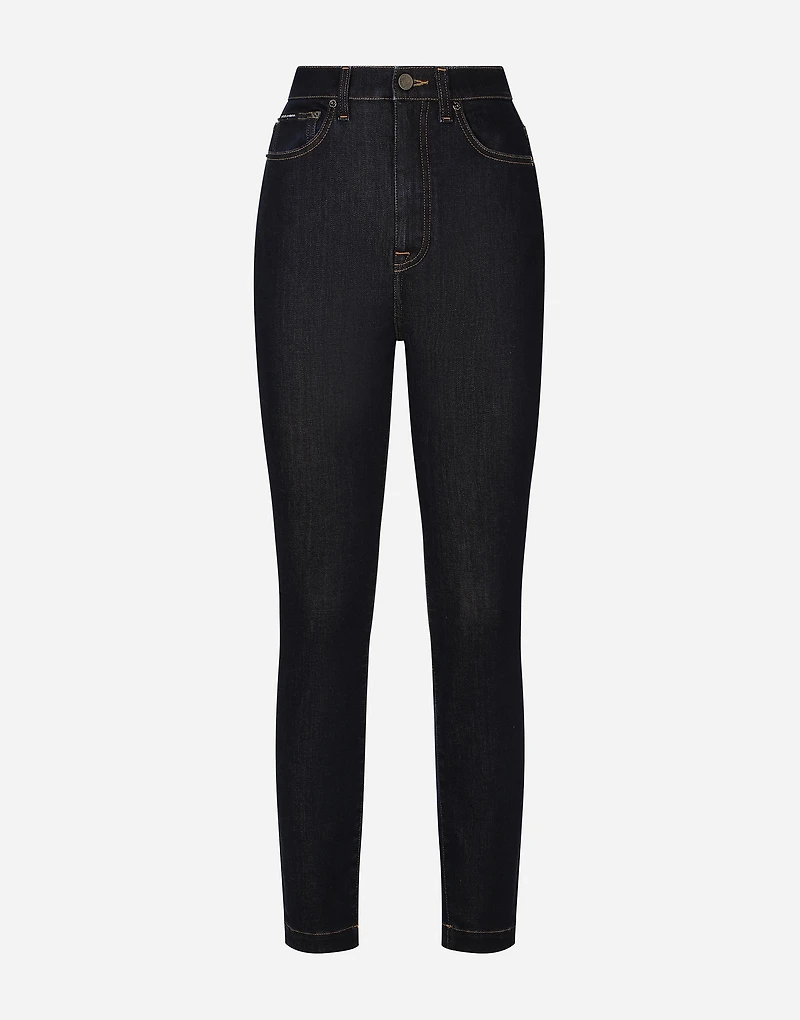 Deep blue stretch denim Grace jeans