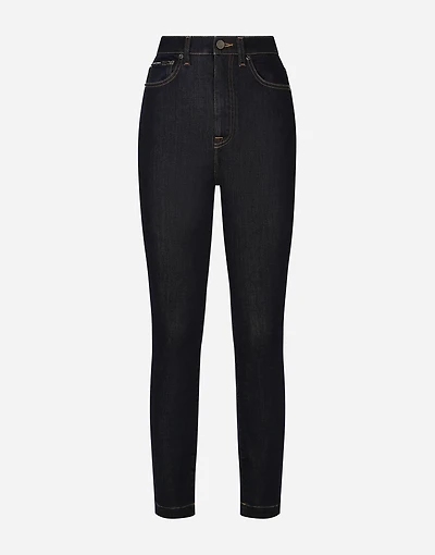Deep blue stretch denim Grace jeans