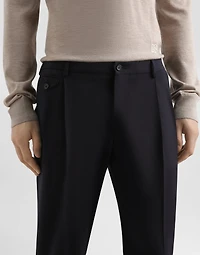Wool blend trousers