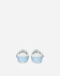 Nappa leather newborn sneakers with DG-logo print