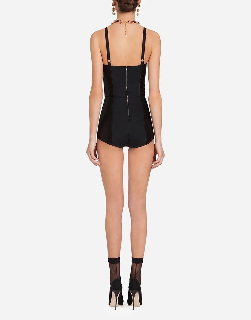 Elasticated corset-style bodysuit