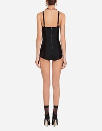 Elasticated corset-style bodysuit