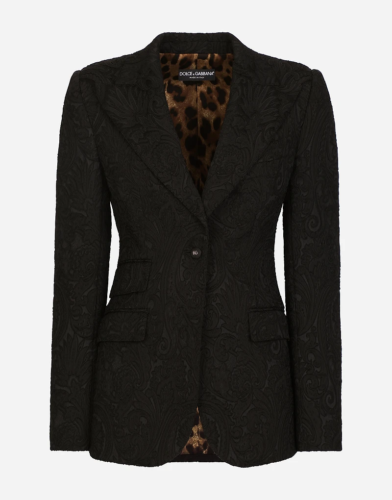 Ornamental jacquard Turlington blazer