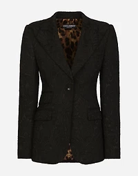 Ornamental jacquard Turlington blazer
