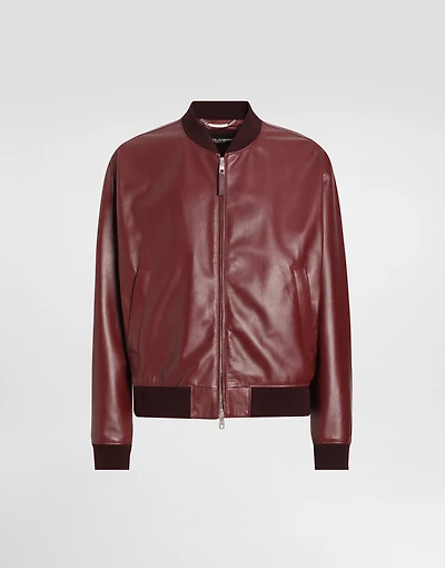 Sheepskin bomber jacket