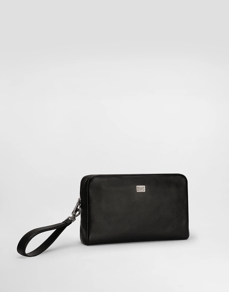 Calfskin pouch