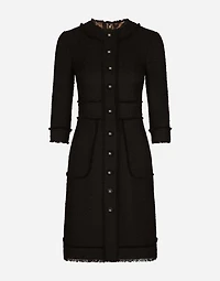 Raschel tweed midi dress