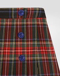 Tartan wool skirt