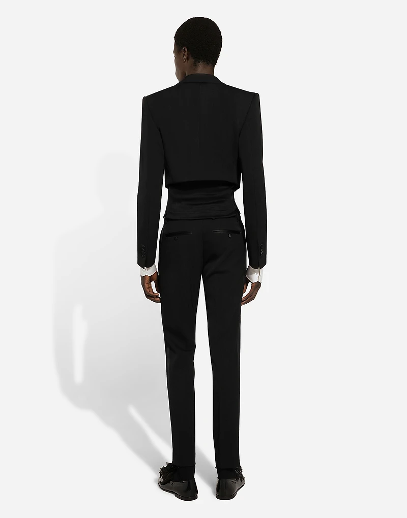 Single-breasted wool Spencer jacket