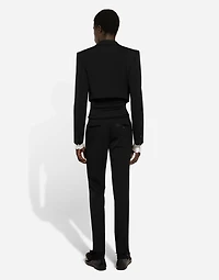 Single-breasted wool Spencer jacket
