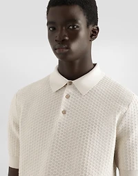 Cotton polo-shirt with embroidered logo
