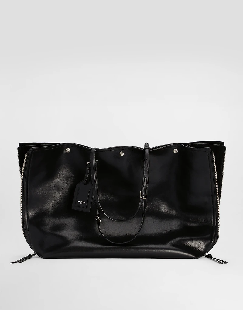 Atene calfskin shopping bag