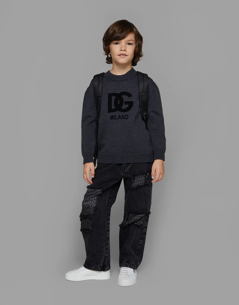 5-pocket jeans with silk twill interior