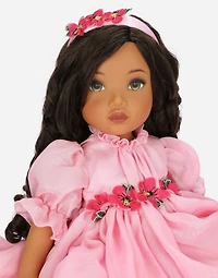 Doll with chiffon dress 