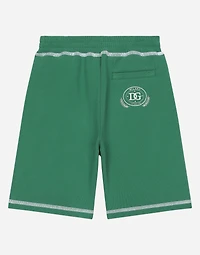Jersey shorts with contrasting stitching and DG logo