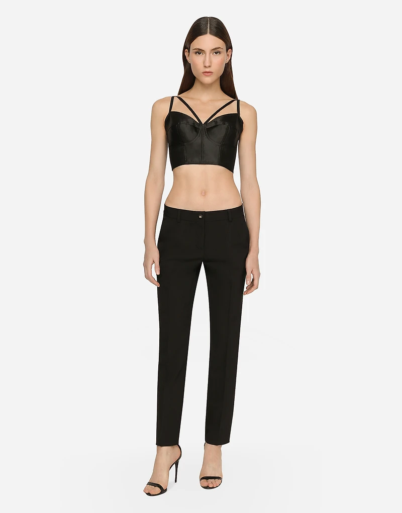 Wool fabric pants