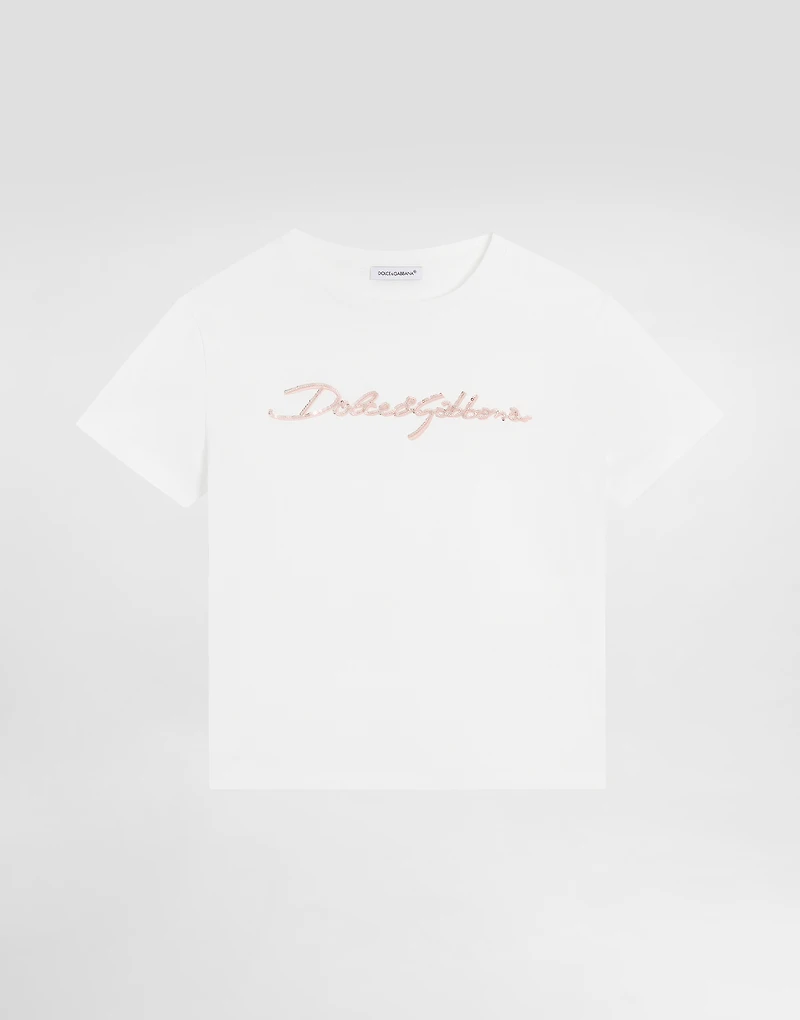 Jersey T-shirt with Dolce&Gabbana logo