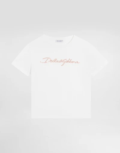 Jersey T-shirt with Dolce&Gabbana logo
