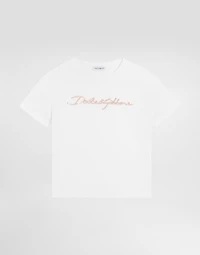 Jersey T-shirt with Dolce&Gabbana logo