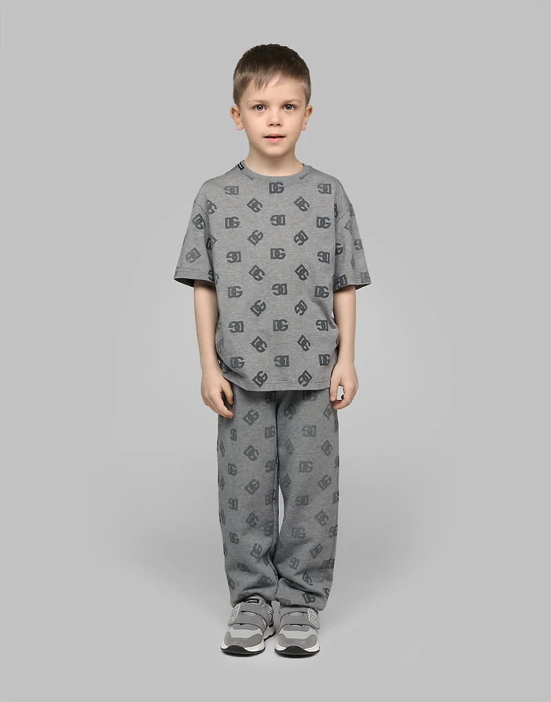 Jersey T-shirt with DG logo print