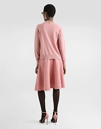 Woolen midi circle skirt