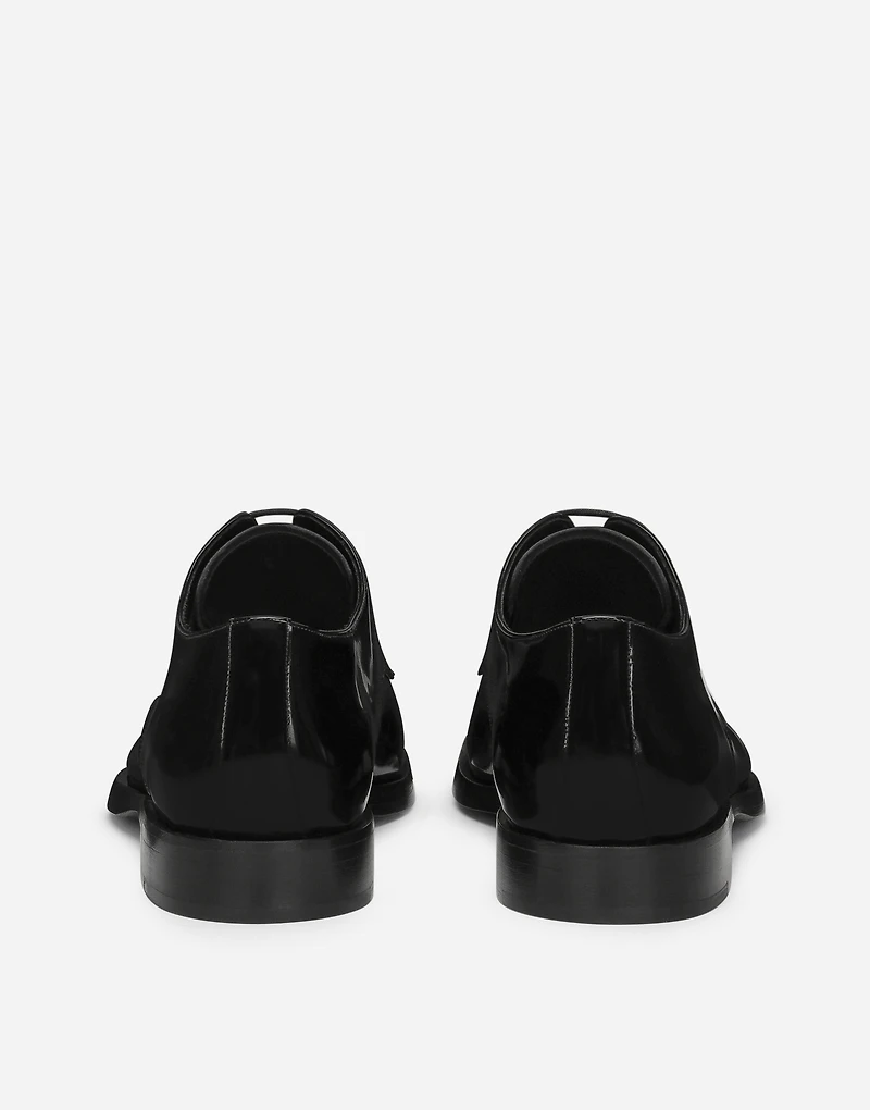 Polished calfskin Derby shoes