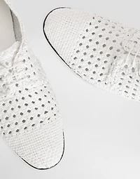 Woven leather Derby shoes