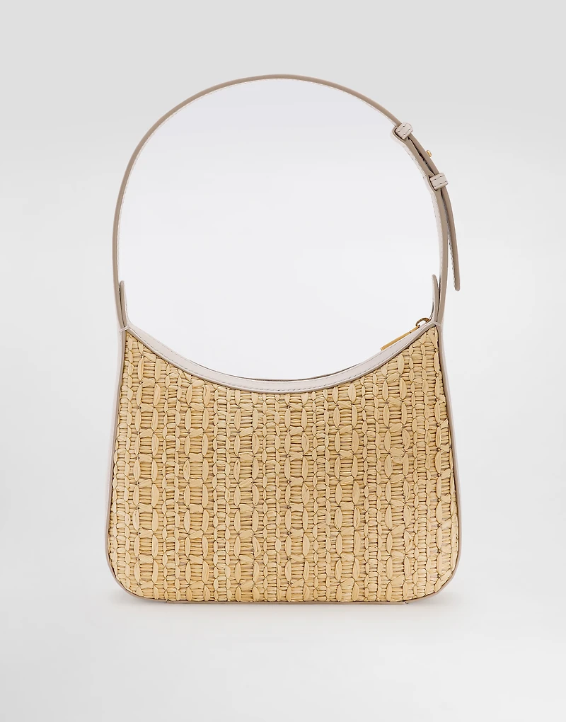 Rafia crochet shoulder bag